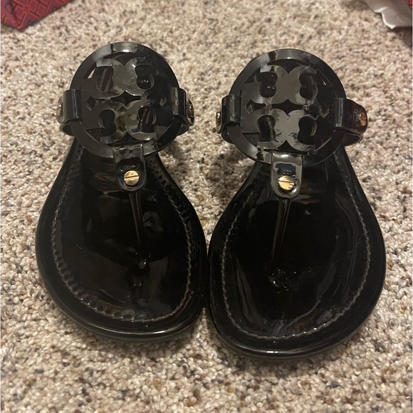 Black patent Miller sandals - Picture 4 of 8